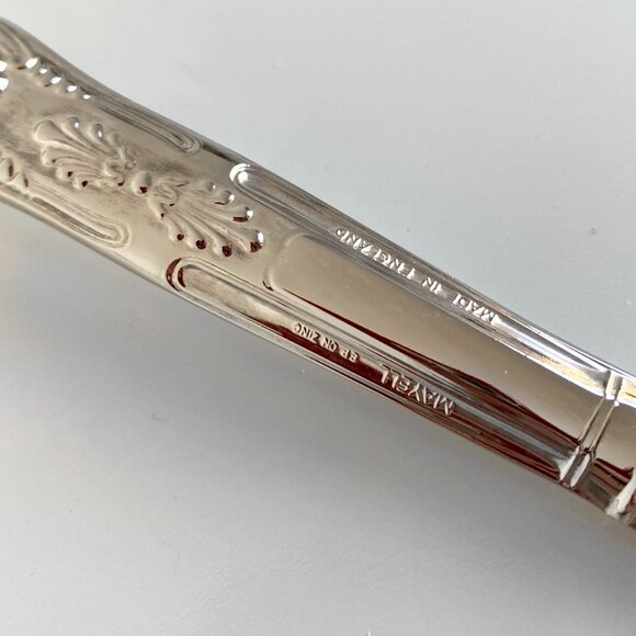 Vintage Mayell Queen Anne Silver Plated Kings Pattern Pastry Server - Picture 6 of 7